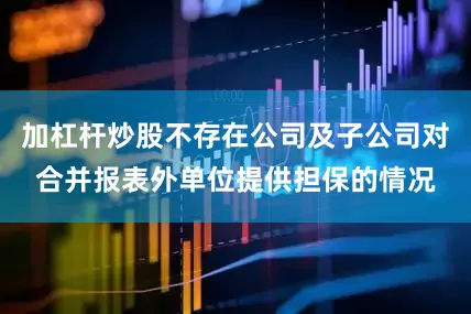 加杠杆炒股不存在公司及子公司对合并报表外单位提供担保的情况